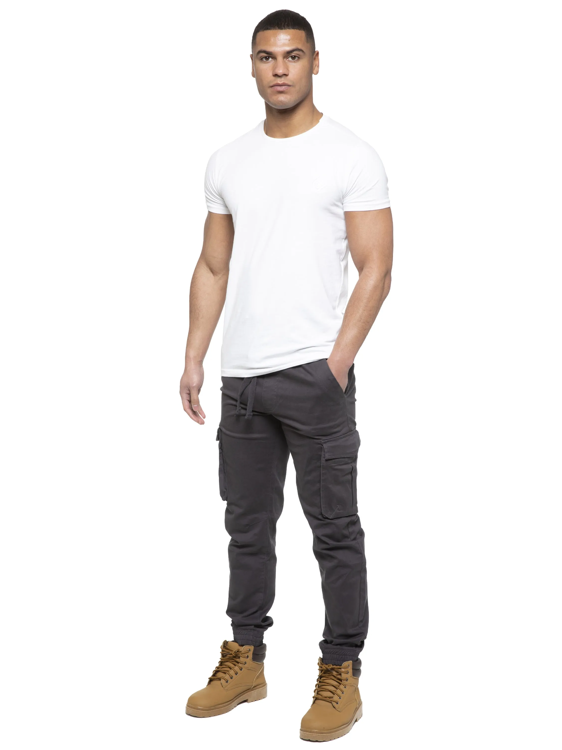 Enzo | Mens Cargo Jogger Jeans