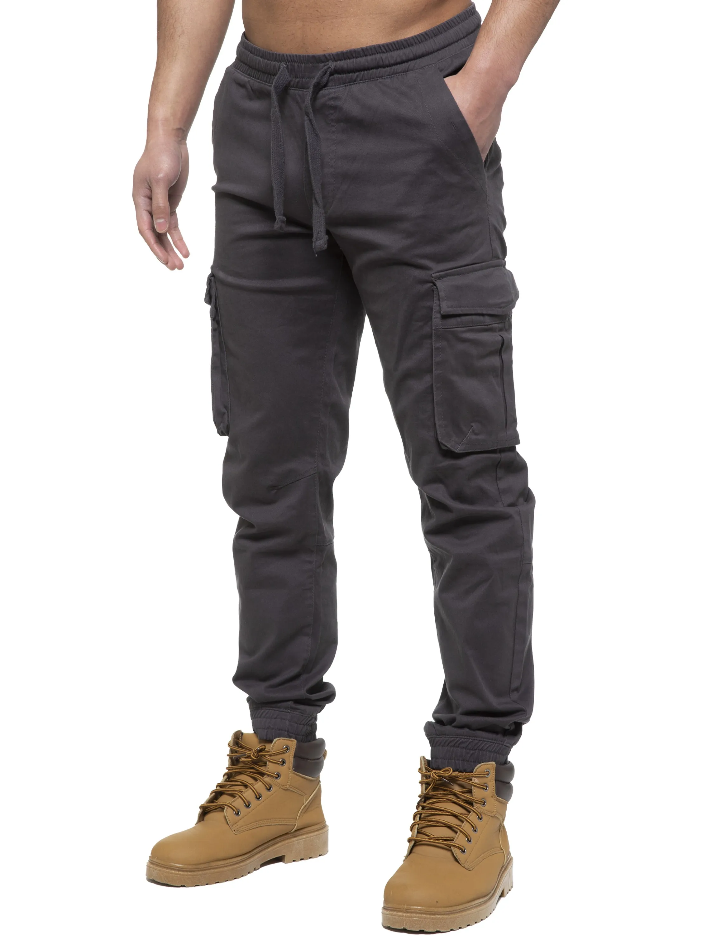 Enzo | Mens Cargo Jogger Jeans