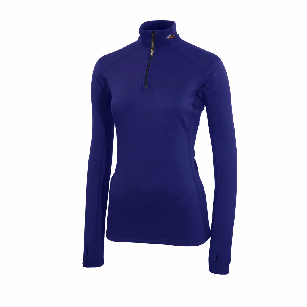 Factor 2 Womens Long Sleeve Zip Neck Mid Layer Top