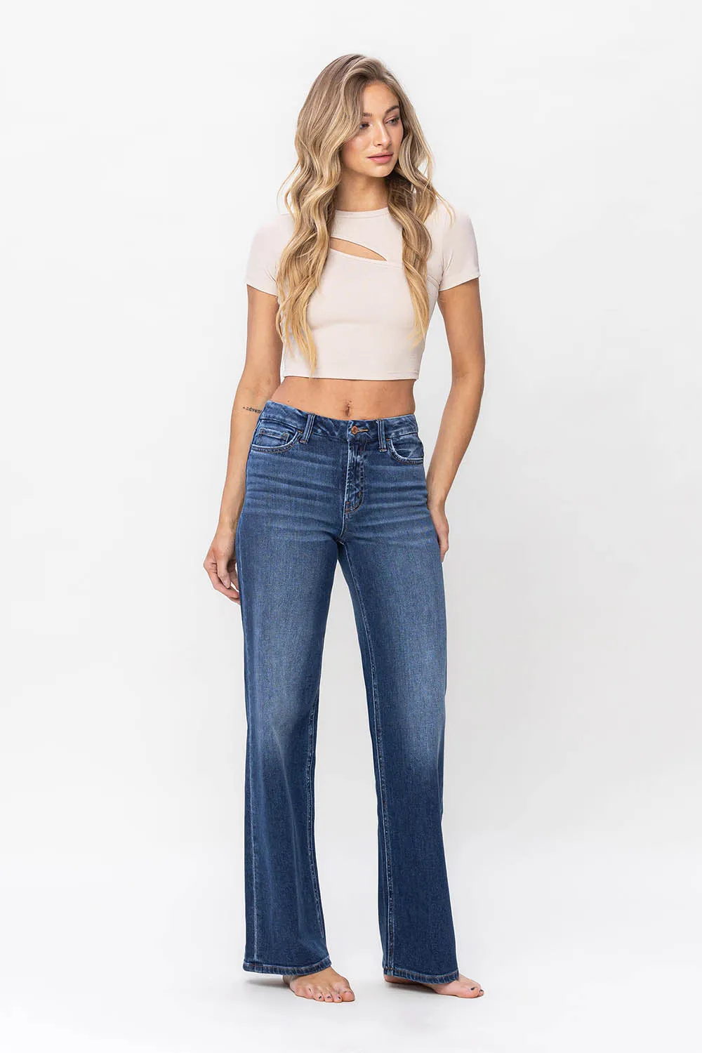 Flying Monkey - High Rise Loose Jeans - F5363