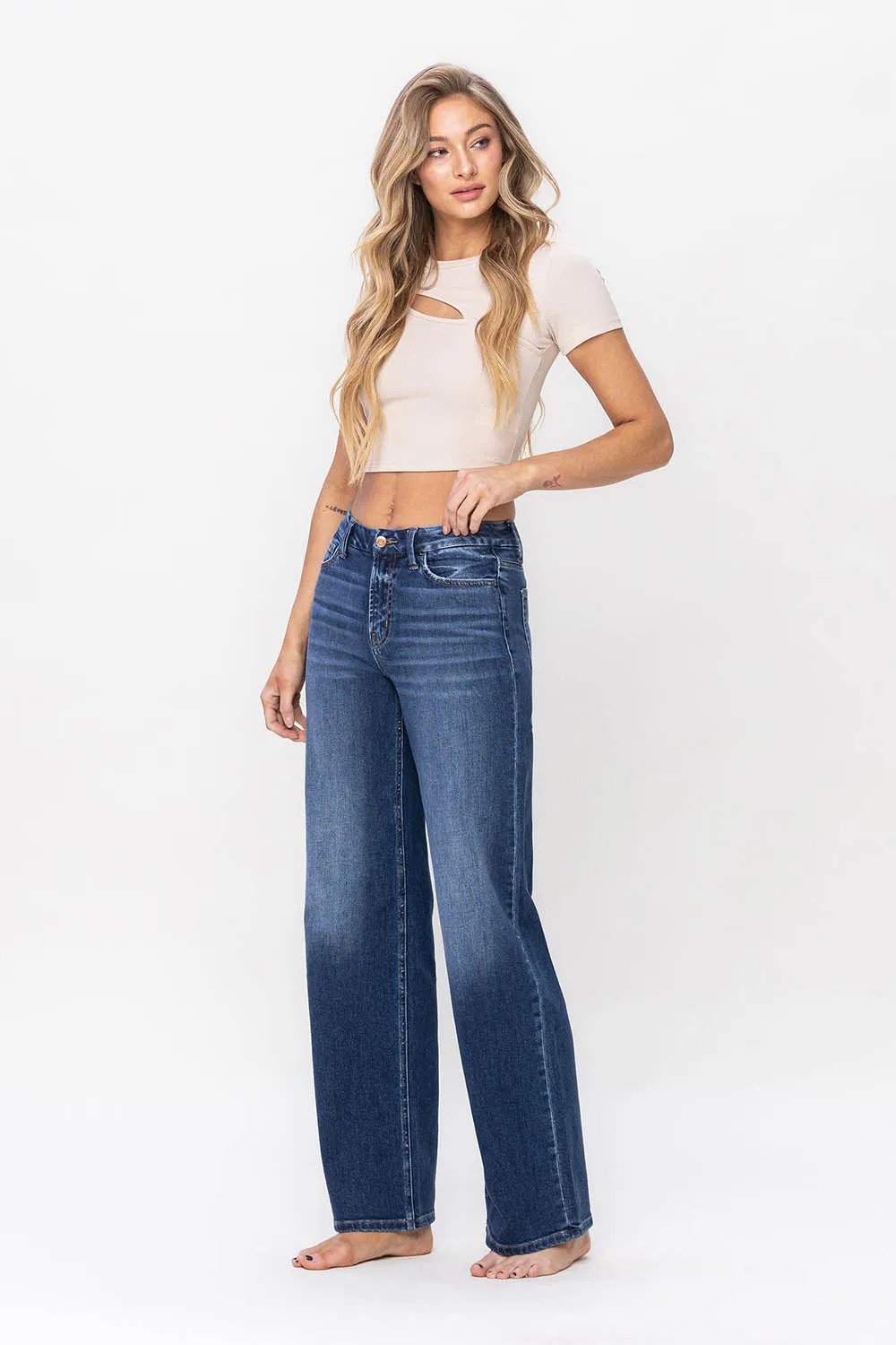 Flying Monkey - High Rise Loose Jeans - F5363