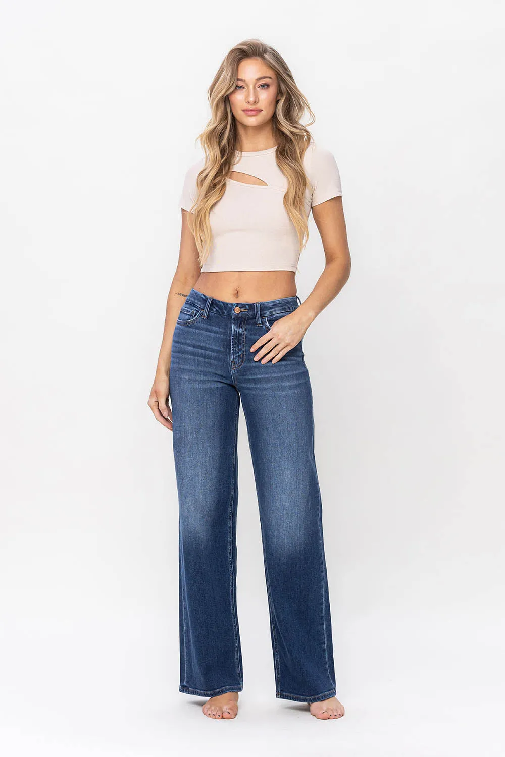 Flying Monkey - High Rise Loose Jeans - F5363