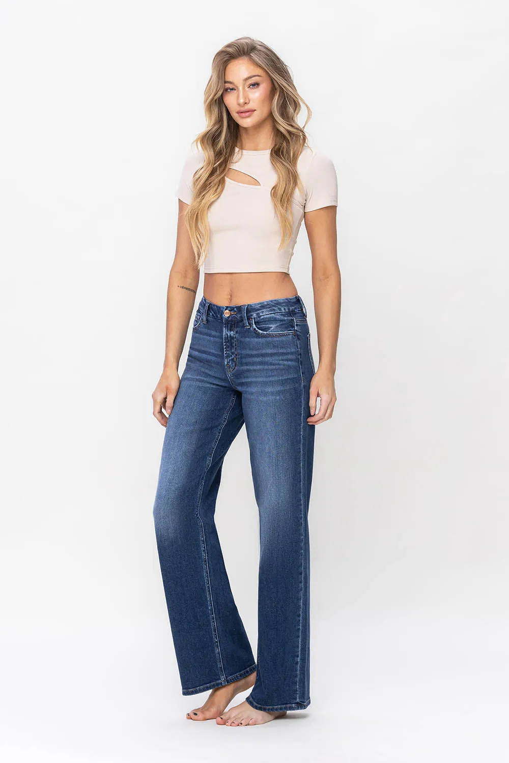 Flying Monkey - High Rise Loose Jeans - F5363