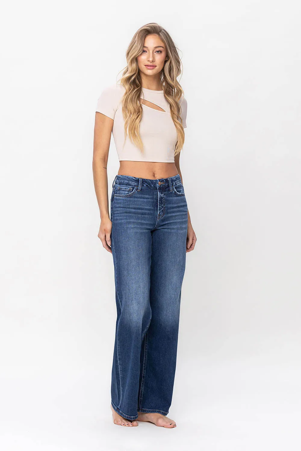 Flying Monkey - High Rise Loose Jeans - F5363