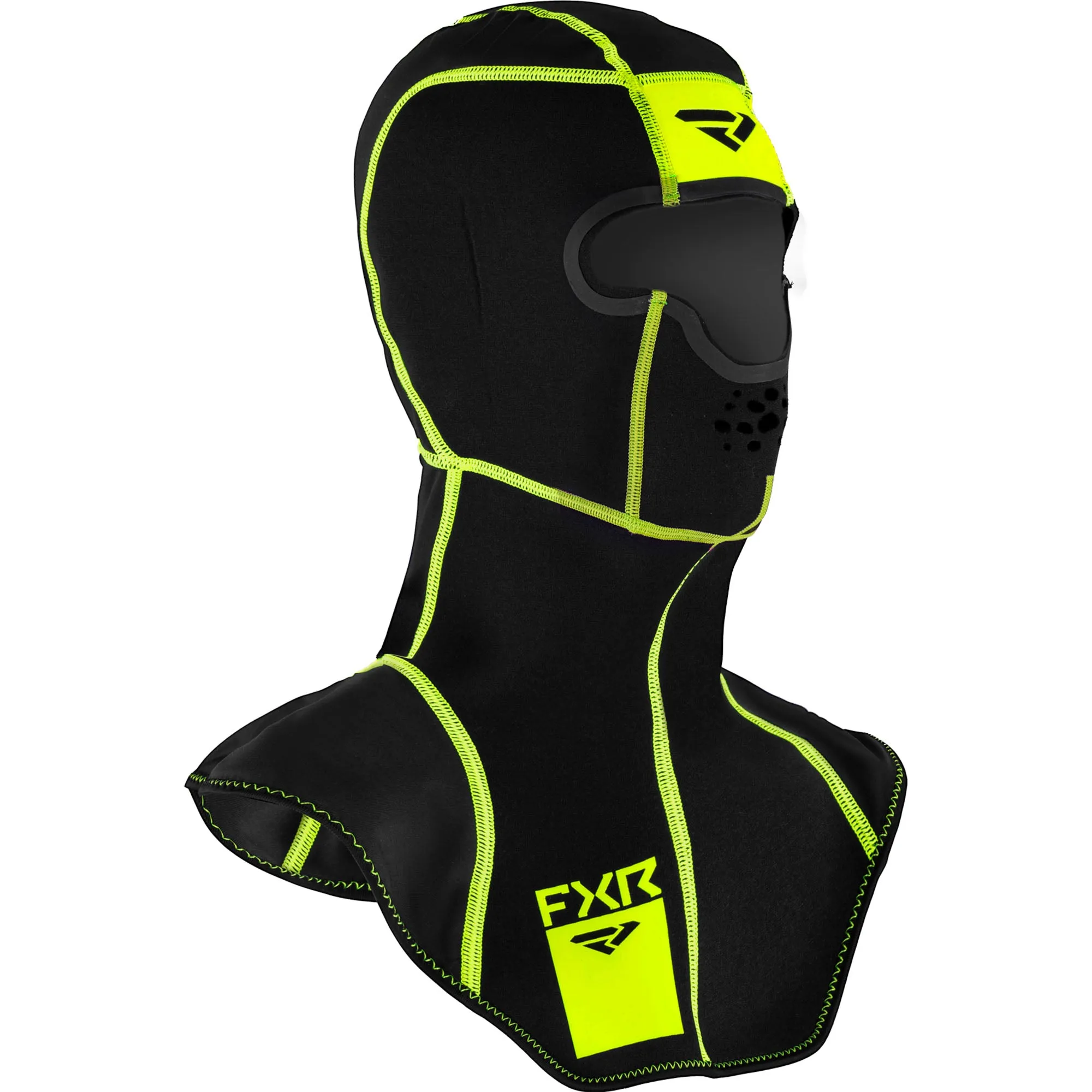 FXR 221659-1065-07 Black HiVis Cold-Stop X Balaclava 4-way Omni-Stretch Breathe-Box