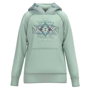 Girl's Hooey Chaparral Teal Aztec Hoodie