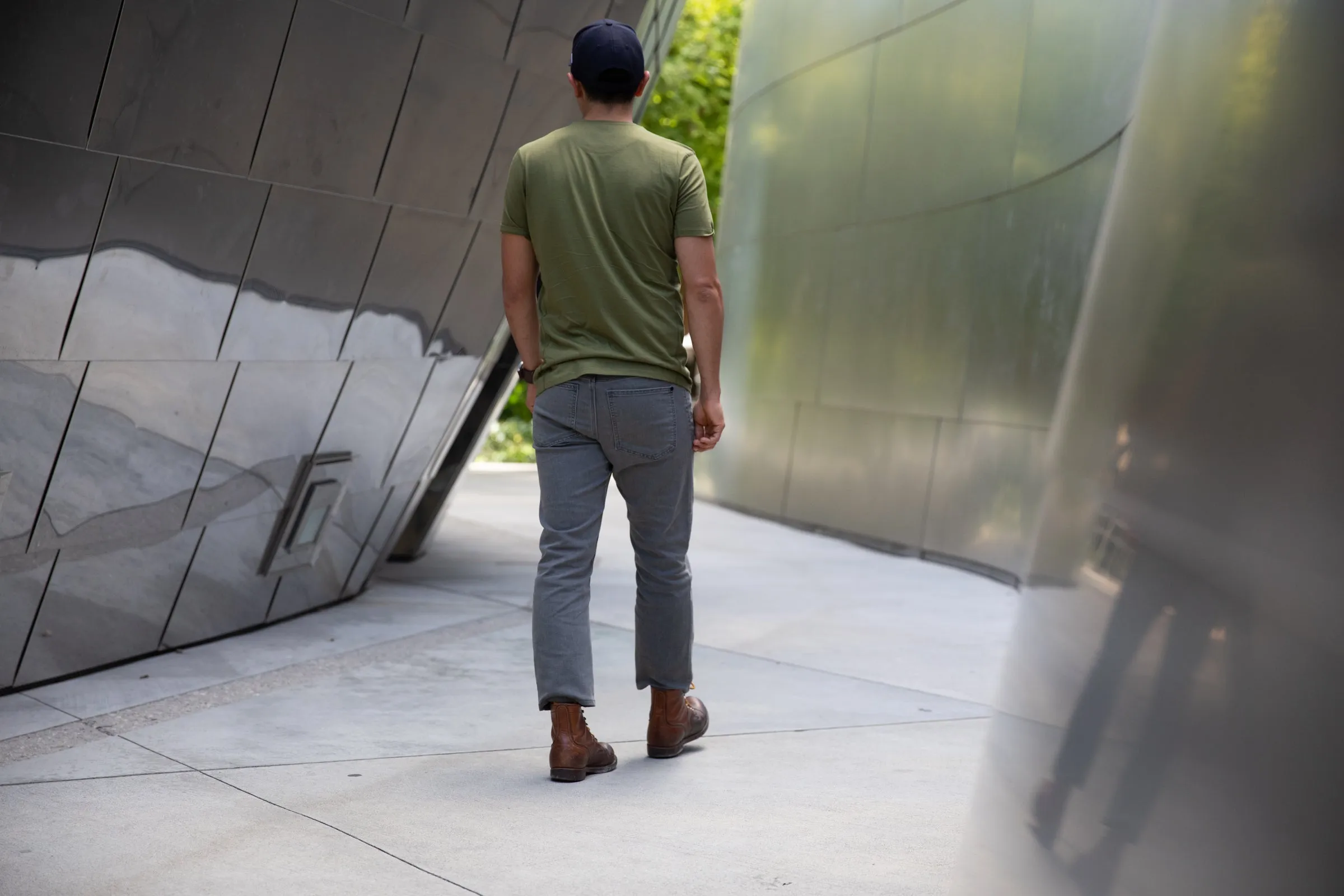 grey wash CORDURA® slim jeans