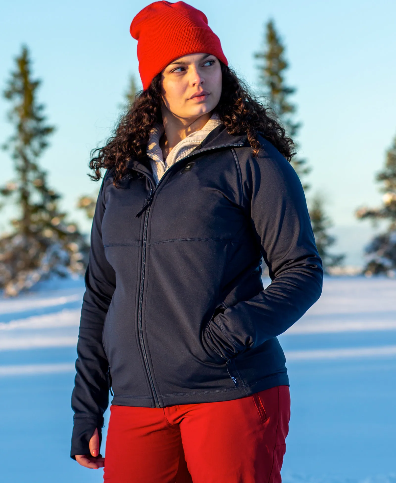 Heat Experience Women&#x27;s Anyday Heated Zip Hoodie Navy/Blue | Buy Heat Experience Women&#x27;s Anyday Heated Zip Hoodie Navy/Blue here | Outnorth