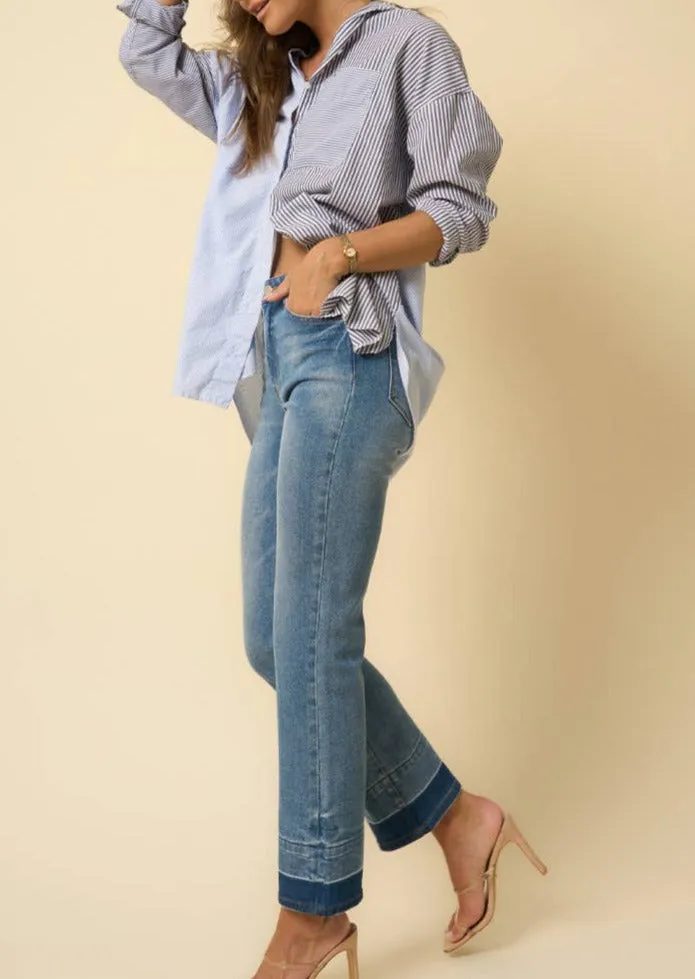 High Rise Released Hem Jeans ~ FINAL SALE