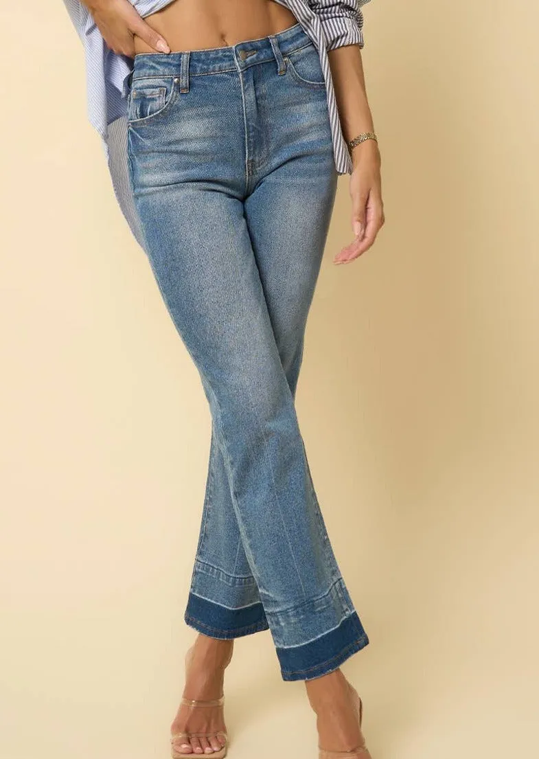 High Rise Released Hem Jeans ~ FINAL SALE