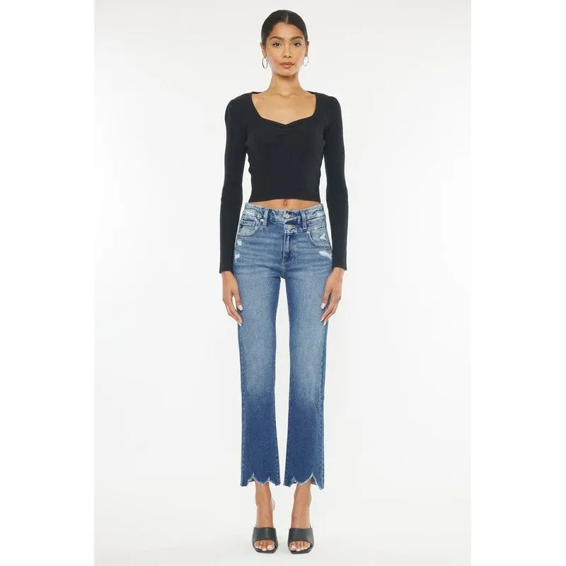 High Rise Slim Straight