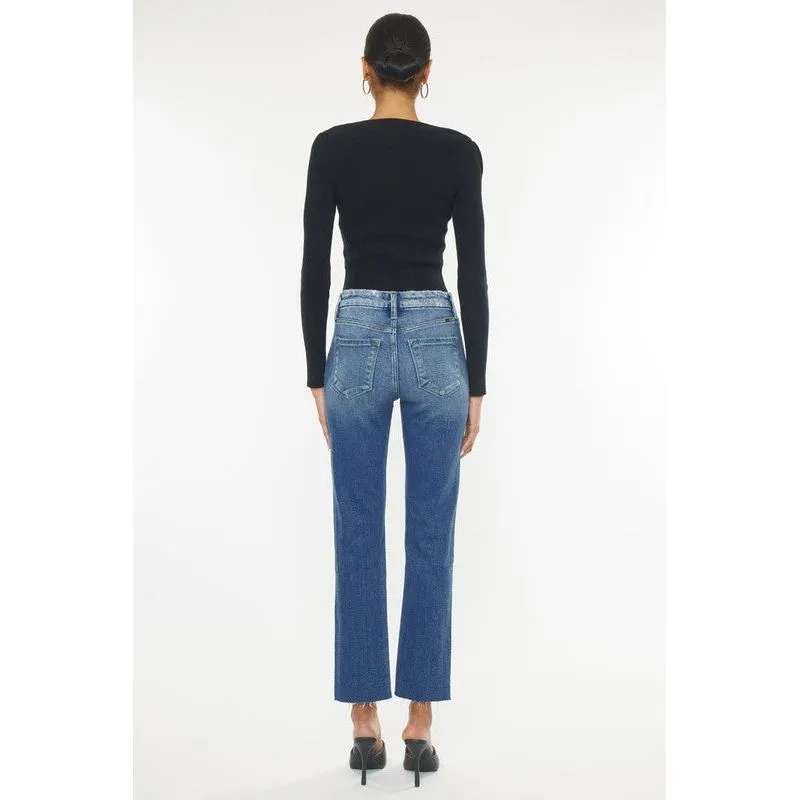 High Rise Slim Straight