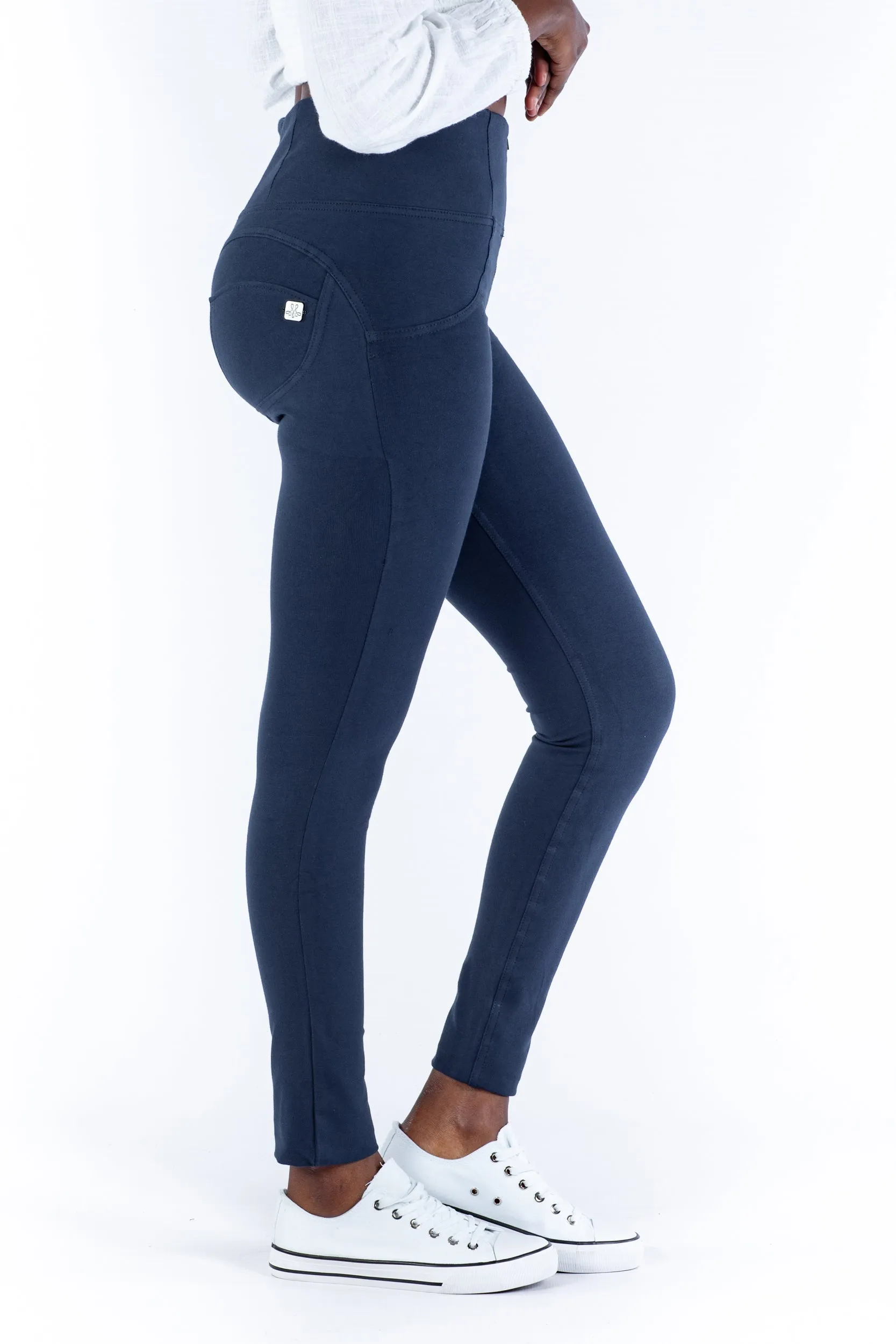 High waist Butt lifting Shaping pants - Navy