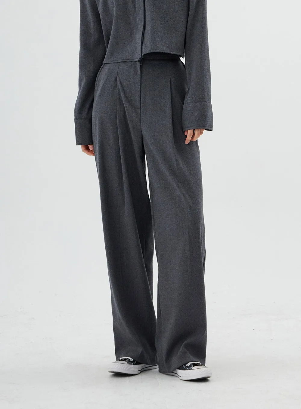 High Waist Maxi Tailored Pants ON11