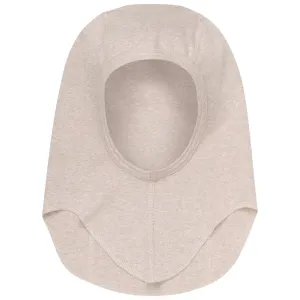 Huttelihut Camel Melange Balaclava Cotton Rib