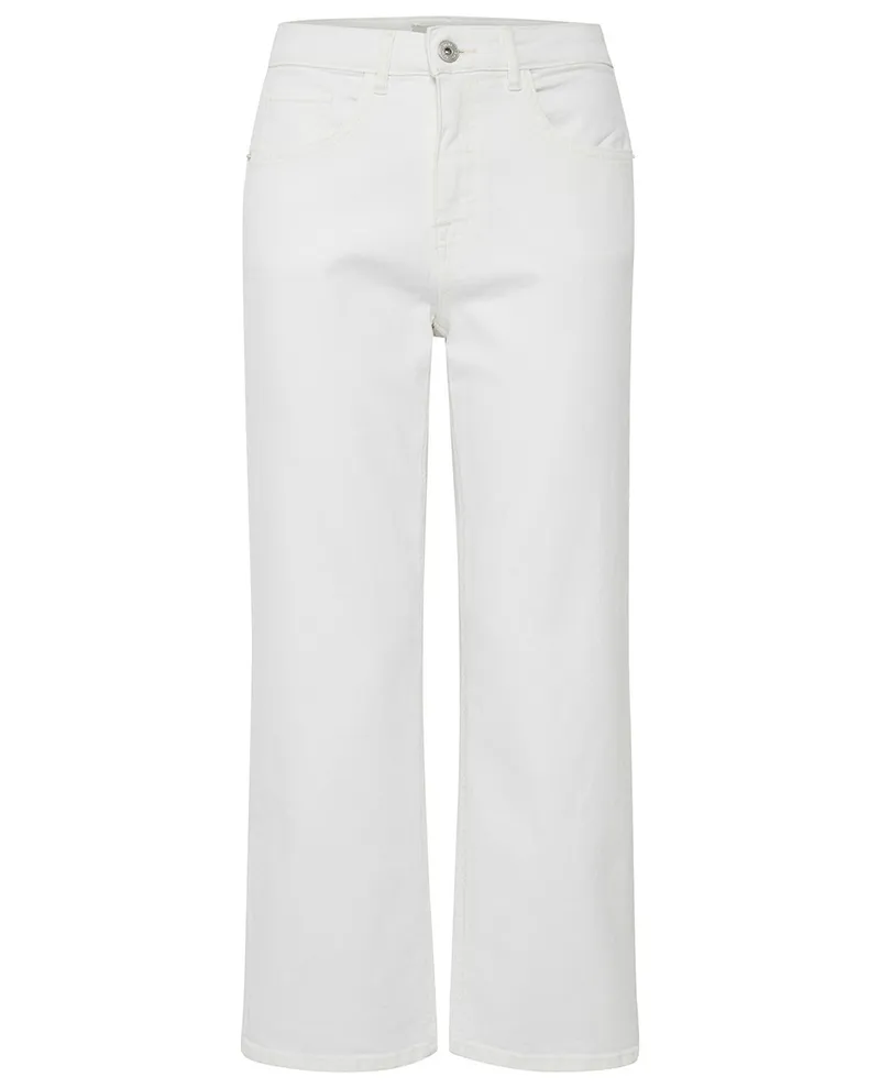 Ichi Ziggy White Straight Leg Jeans