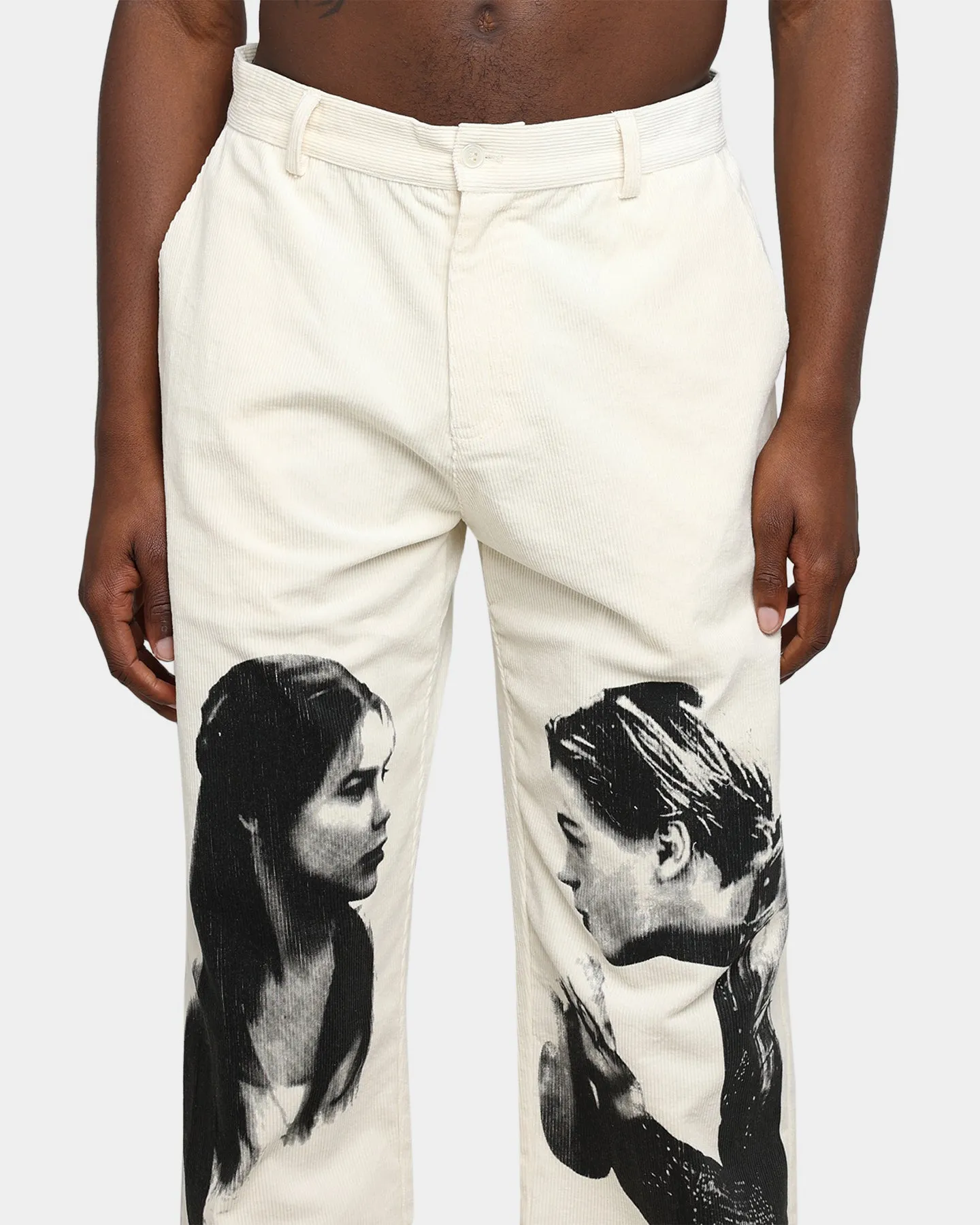 International Collective Lust For Love Corduroy Pants Off White