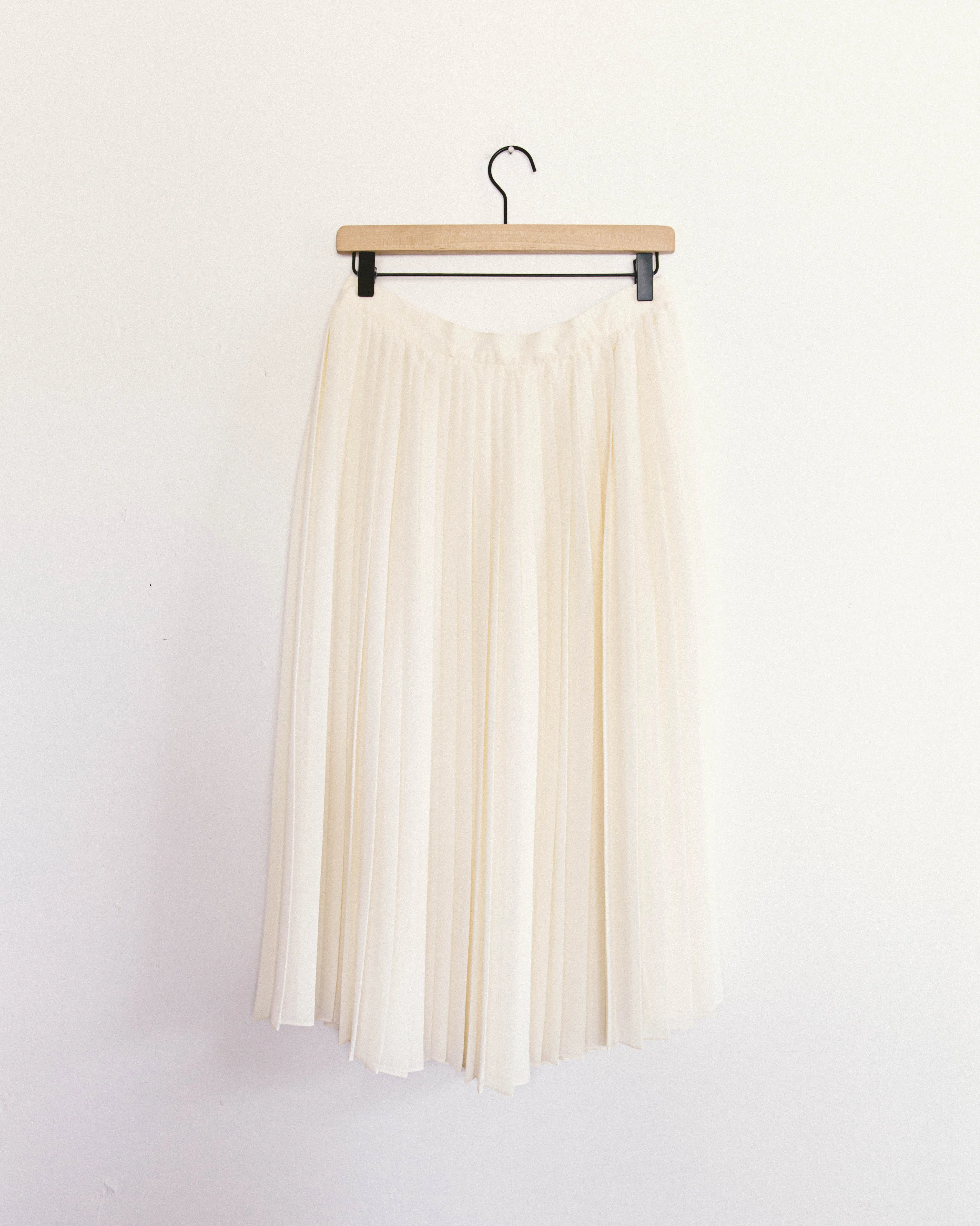 Ivory Pleated Skirt