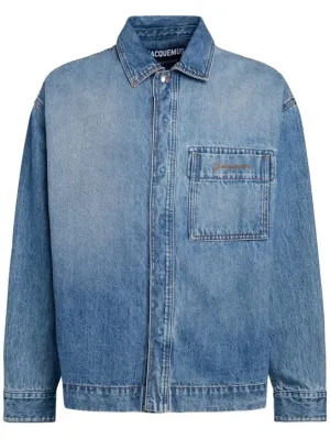 Jacquemus   La Chemise De Nîmes logo denim overshirt 