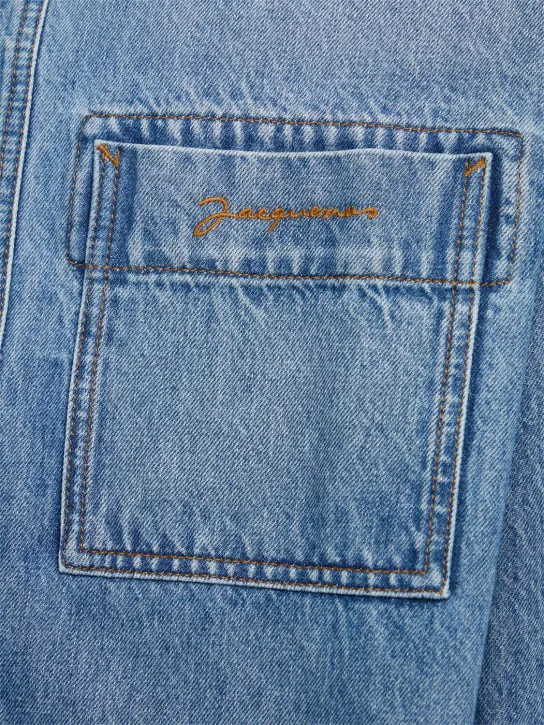 Jacquemus   La Chemise De Nîmes logo denim overshirt 