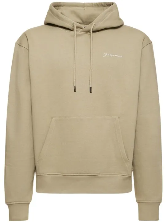 Jacquemus   Le Sweatshirt Brodé cotton jersey hoodie 