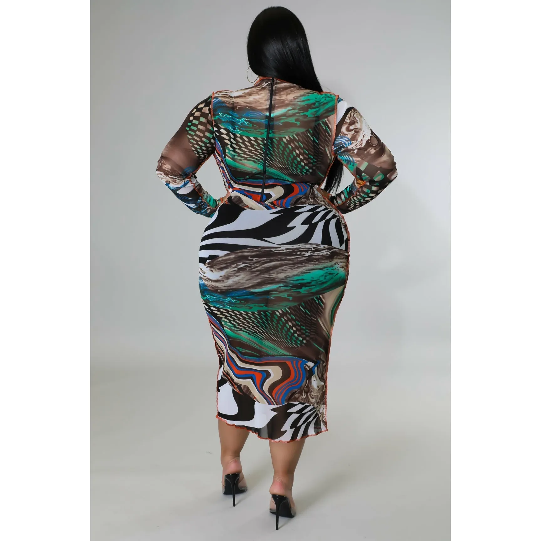 Jeannie Bodycon Dress - Multi