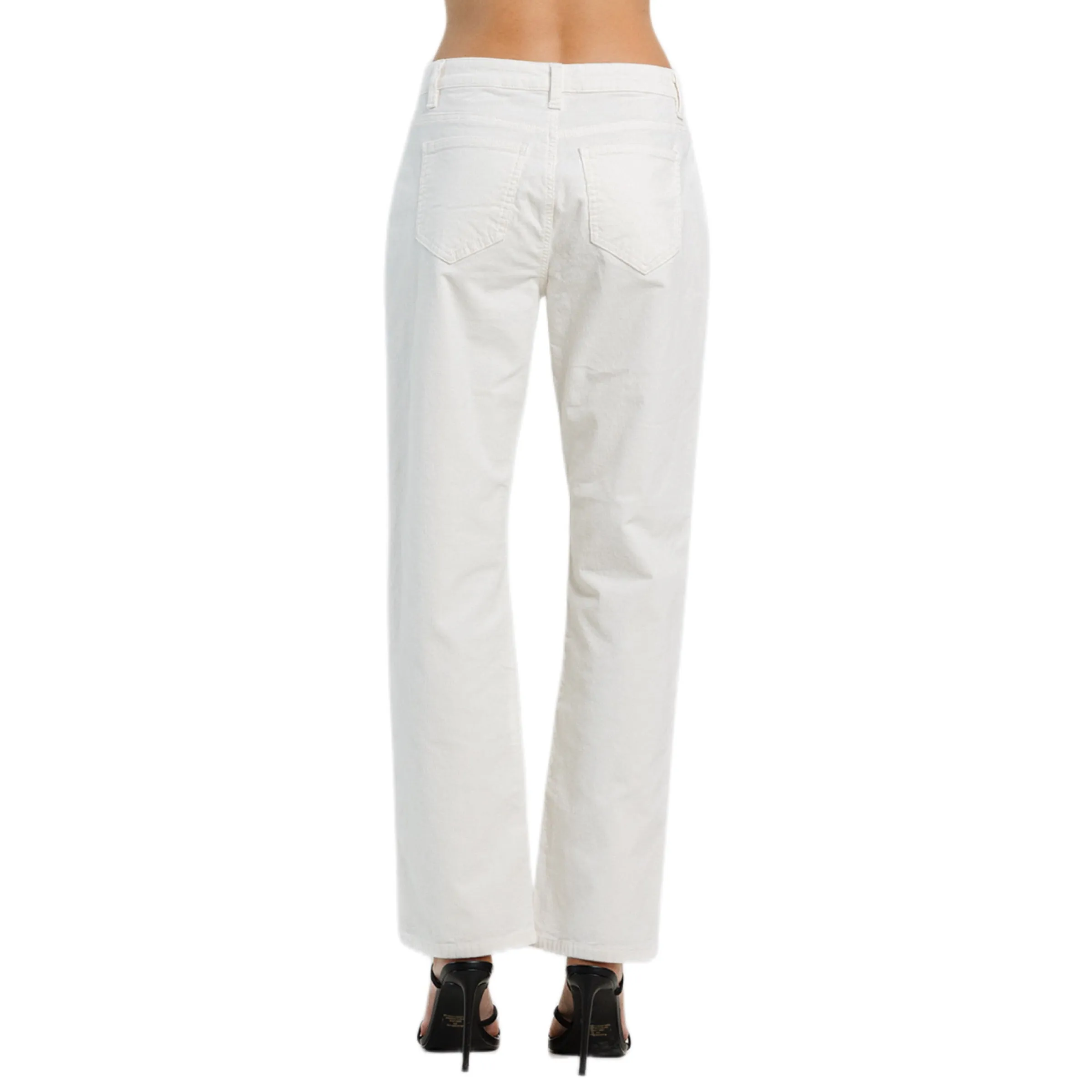 Jelly Jeans Corduroy Straight Pants in Cream White Size 1, 3, 5, 7, 9, 11, 13