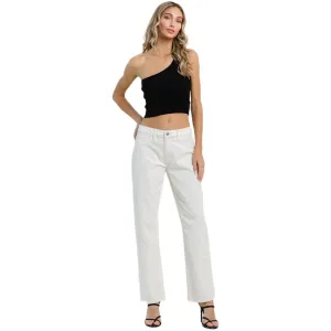 Jelly Jeans Corduroy Straight Pants in Cream White Size 1, 3, 5, 7, 9, 11, 13