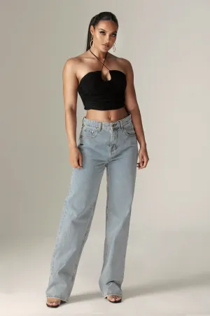 Joselyn Vintage Fit High Waist Jeans (Light Wash)