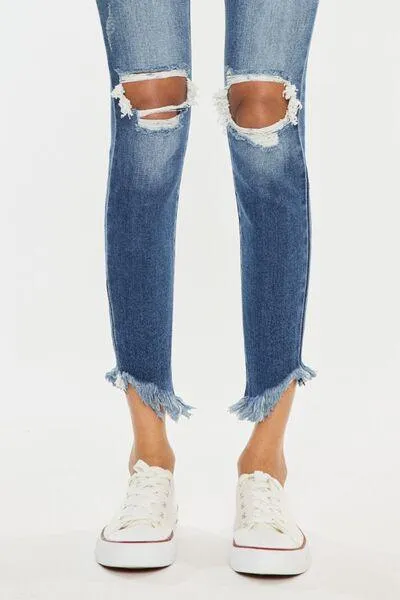 Kancan Distressed Ankle Skinny Denim