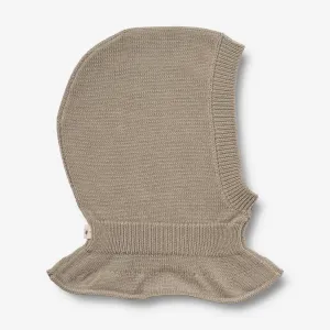 Knitted Balaclava Ello | Baby - beige stone