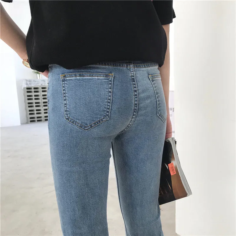 [Korean Style] Claire High Waist Ankle Length Flare Jeans