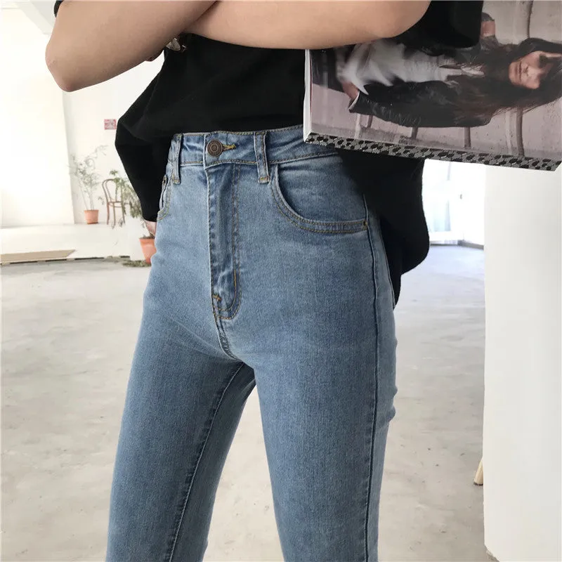 [Korean Style] Claire High Waist Ankle Length Flare Jeans