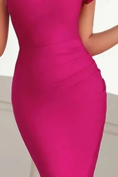 Lara Bodycon Dress - Magenta Pink