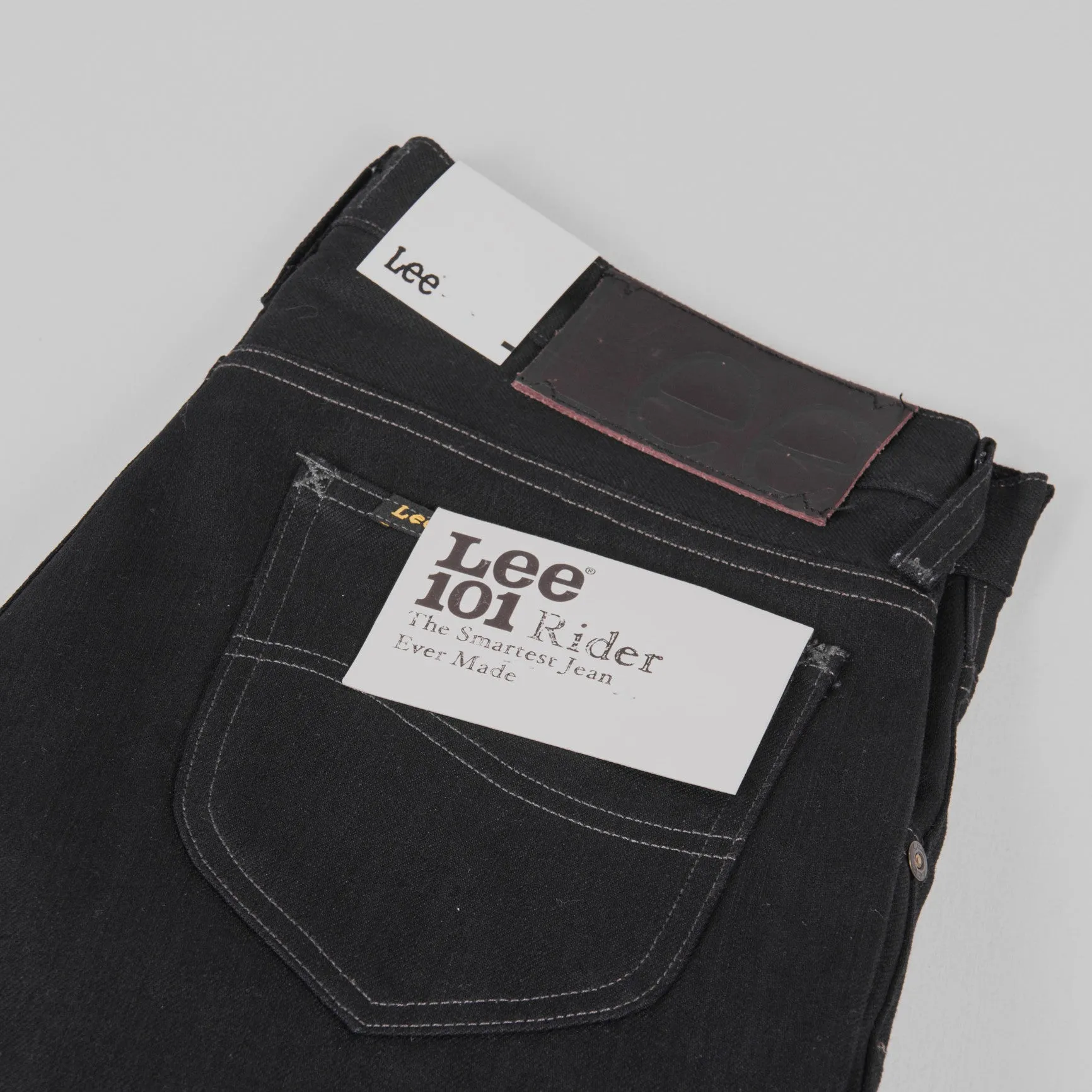 Lee 101 Rider Jeans - Blue Selvage Black