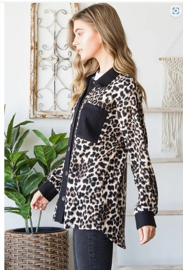 Leopard Print Shacket - #5573-5575