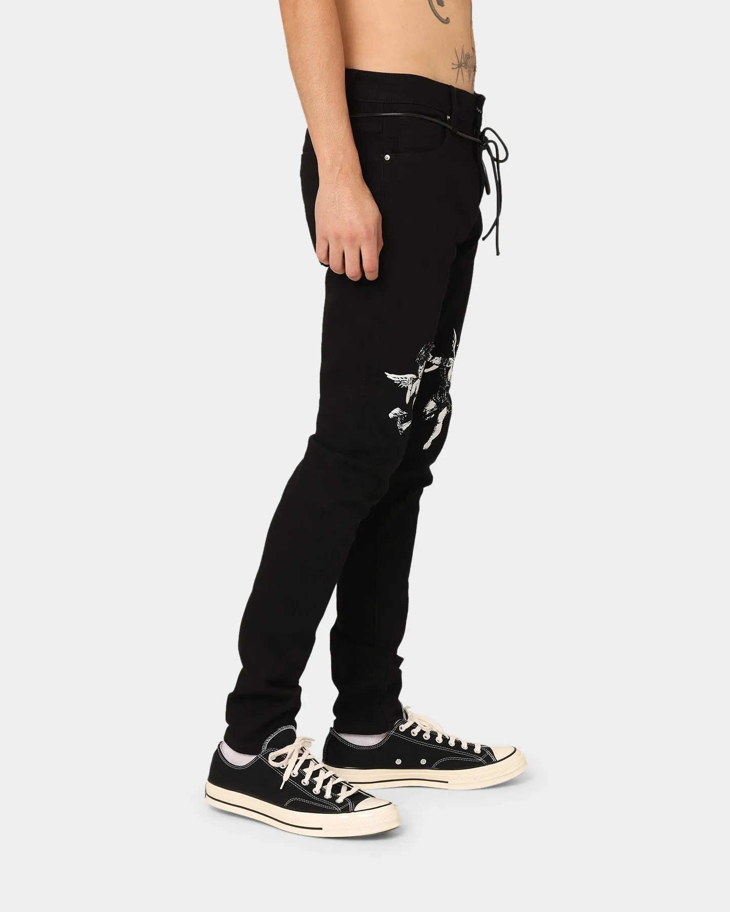 Lifted Anchors Cherub Denim Jeans Black