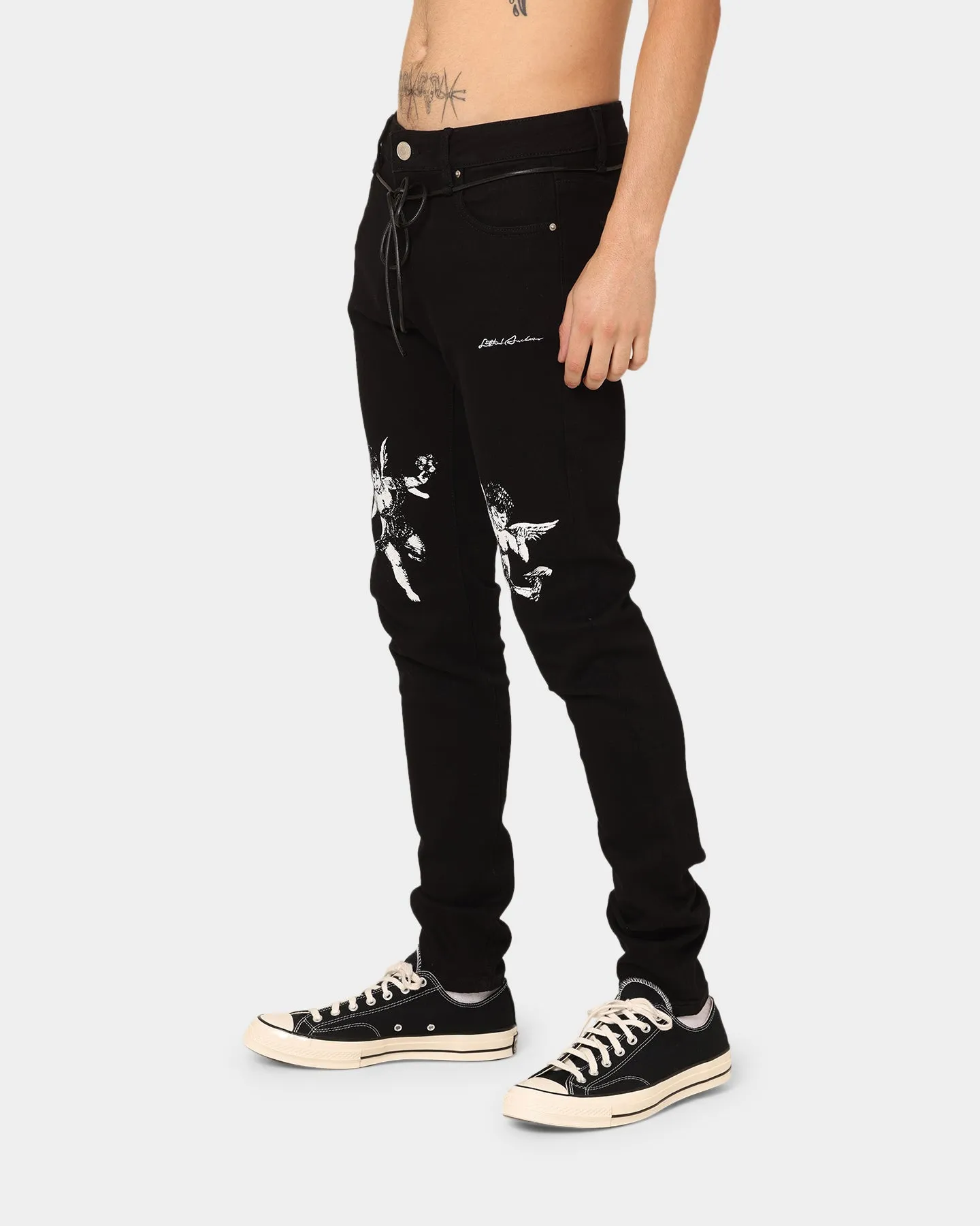 Lifted Anchors Cherub Denim Jeans Black