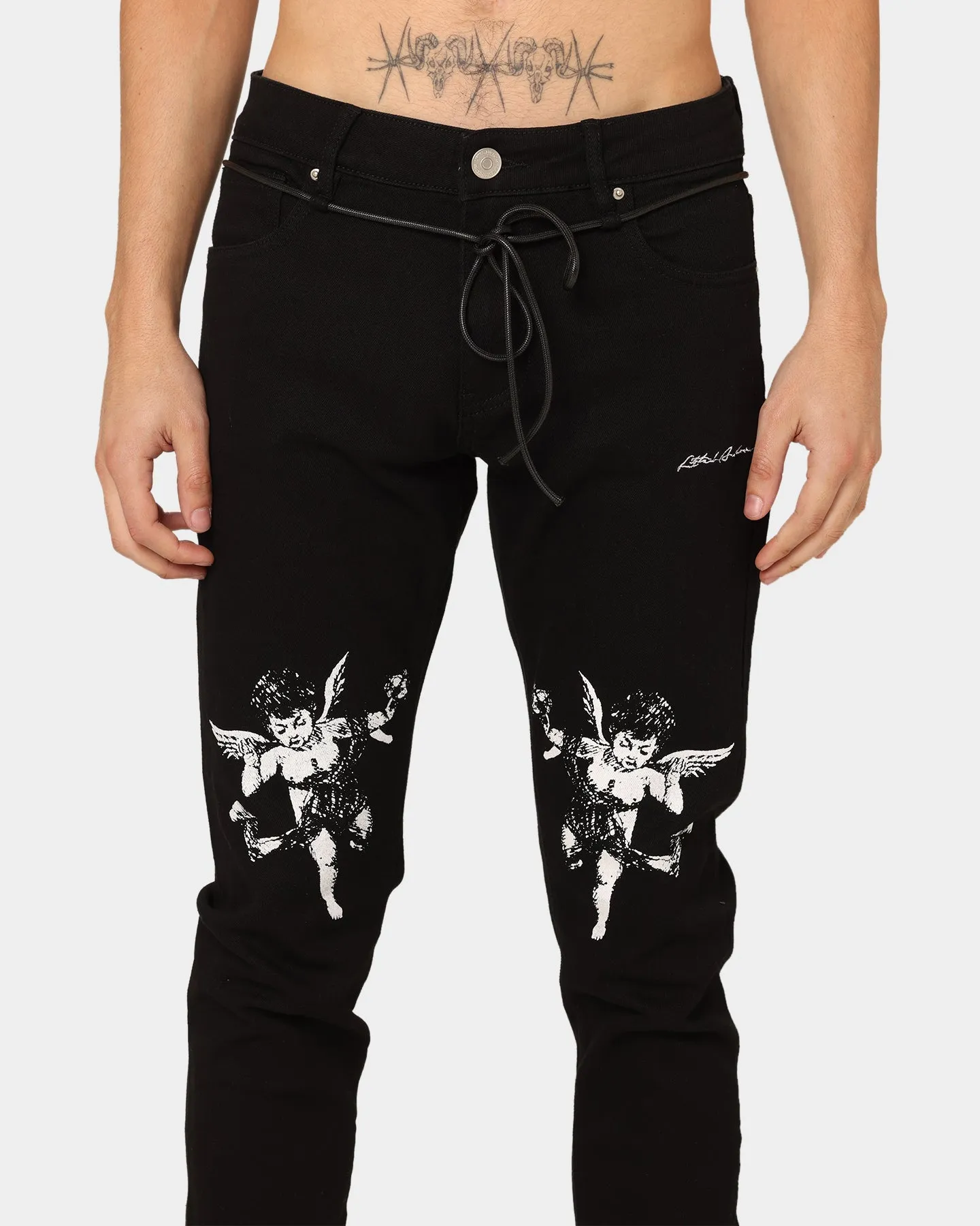 Lifted Anchors Cherub Denim Jeans Black