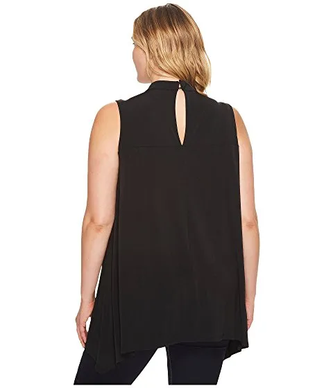 London Times Plus Size Gigi Neck Tunic