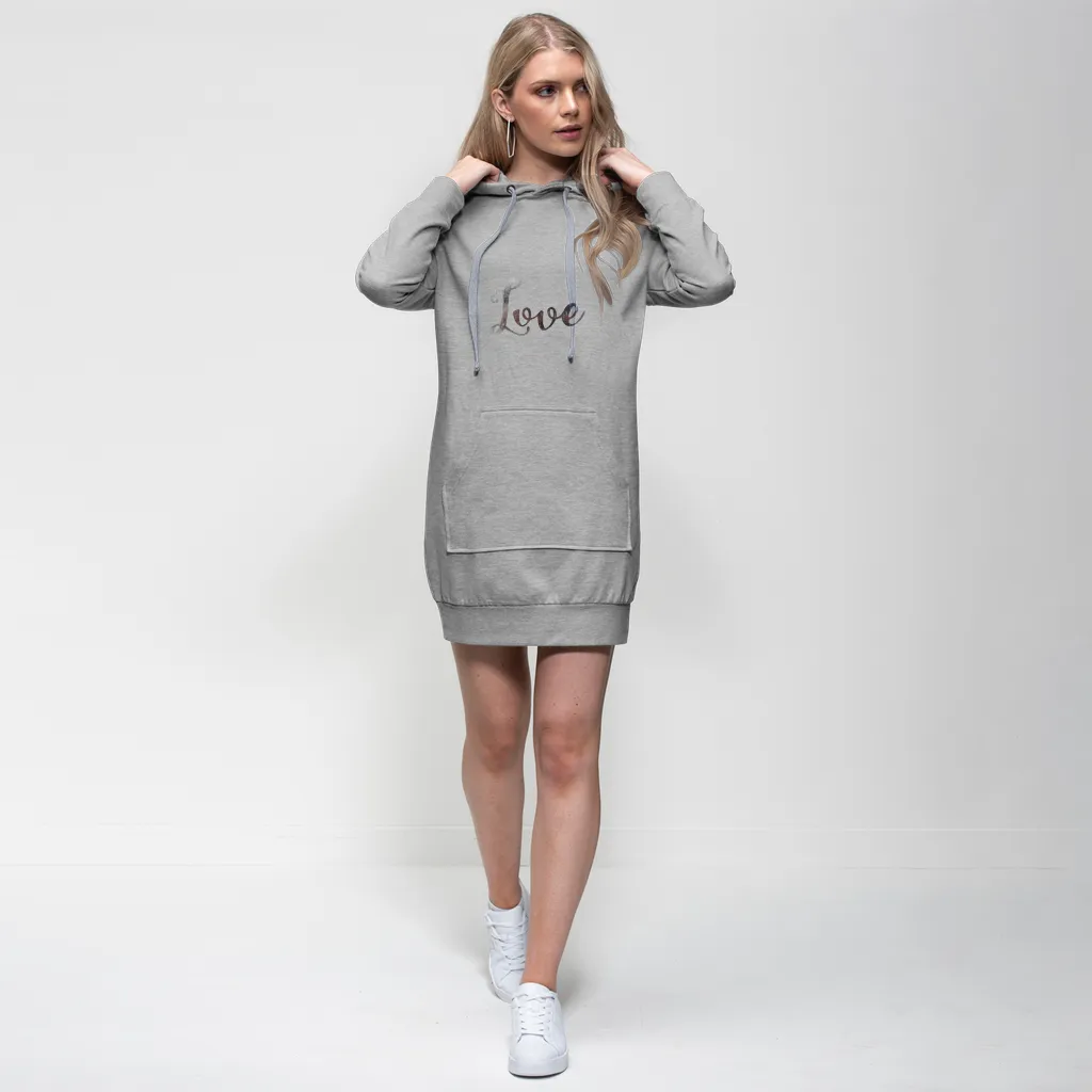 Love Premium Adult Hoodie Dress