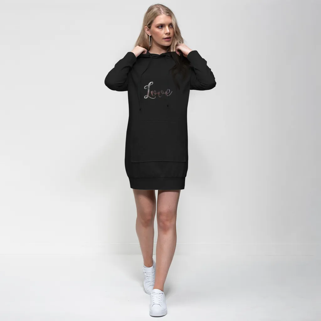 Love Premium Adult Hoodie Dress