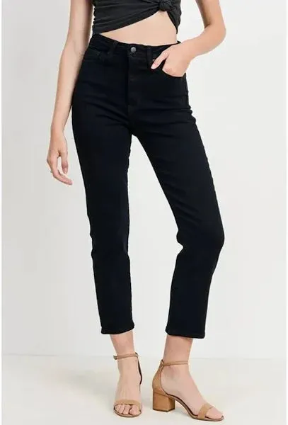 LTJ Ultra High Waisted Black Skinny Jeans