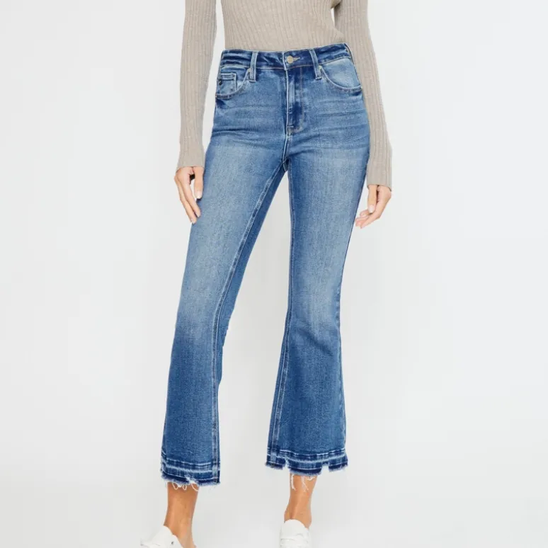 Lynn Cropped Bootcut Medium Wash Jeans