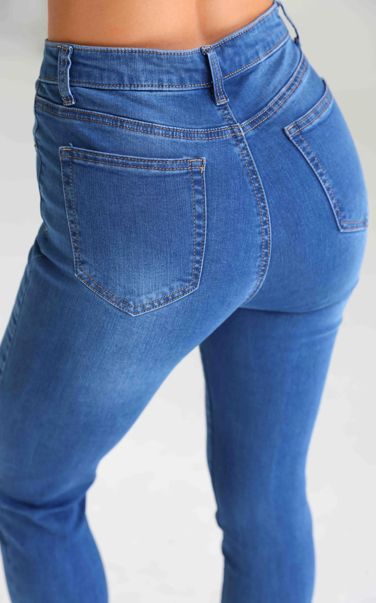 Margaret Skinny Leg Jeans - Mid Blue