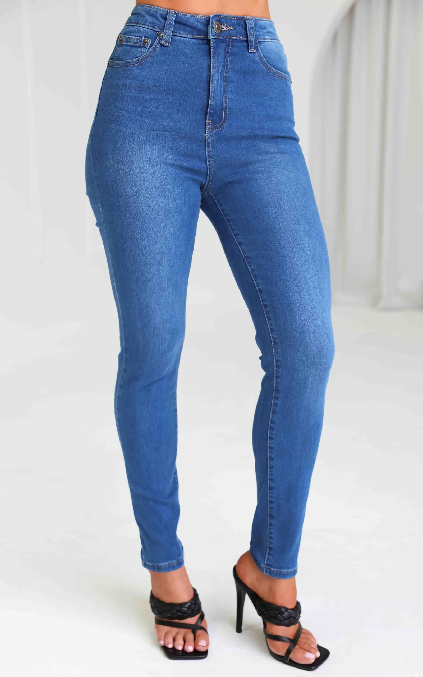 Margaret Skinny Leg Jeans - Mid Blue