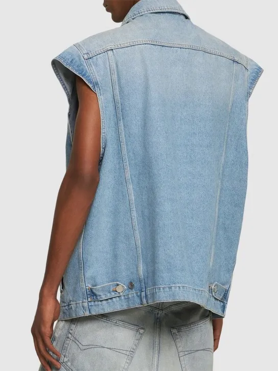 Martine Rose   Cotton denim vest 