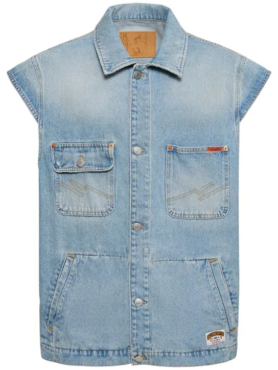 Martine Rose   Cotton denim vest 