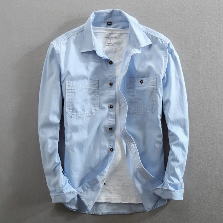 Maverick - Pure Cotton Denim Shirt