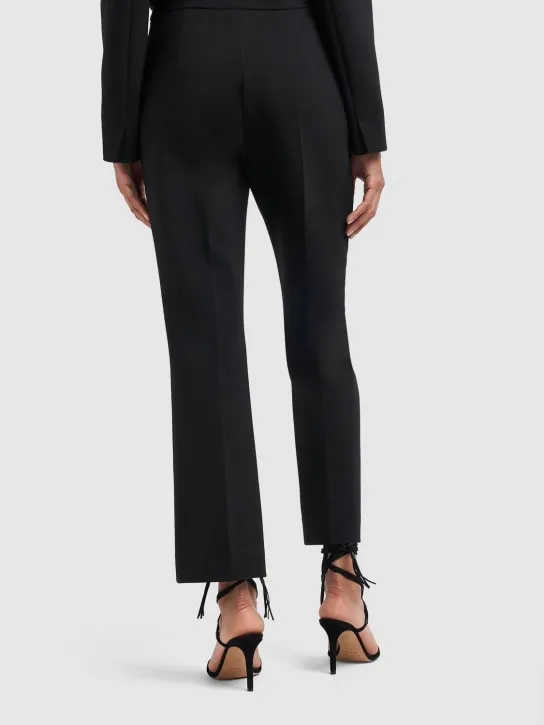 Max Mara   Nepeta wool straight high waist pants 